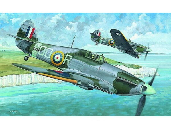 Směr Model Hawker Hurricane MK.IIC 1:72 13,6x16,9cm v krabici 25x14,5x4,5cm