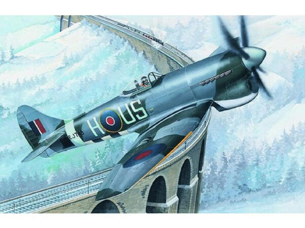 Směr Model Hawker Tempest 1:72 MK.V 14,2x17,3cm v krabici 25x14,5x4,5cm