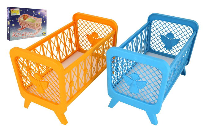 Směr Postýlka pro panenky bez soupravy plast 32x47x26cm v krabici