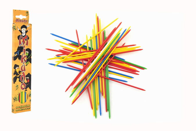 Mikádo společenská hra plast 41ks v krabičce 4,5x20x1cm