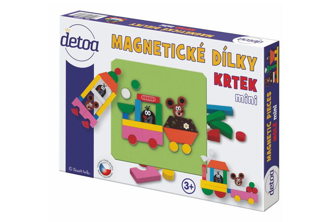 Dřevěné hračky Magnetické dílky Krtek MINI
