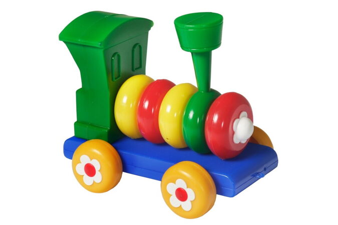 Směr Lokomotiva/Vlak skládací tahací plast 20cm 24m+