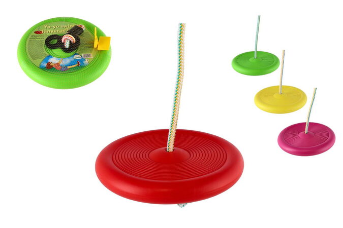 Houpačka Jojo kruh na zavěšení průměr 27cm nosnost 50kg asst 3 barvy