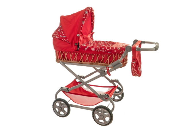 Mikro Monika hluboký 90x40x70cm proutěný růžovošedý