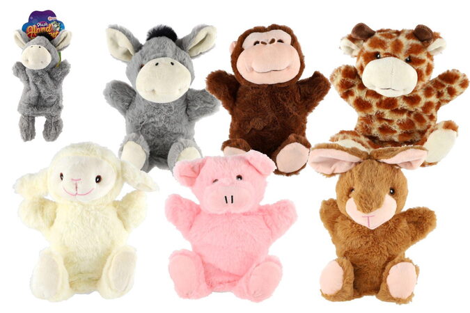 Teddies Maňásek Zvířátko plyš 30cm asst 6 druhů 18m+