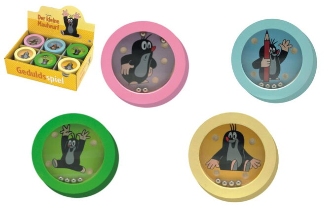 Detoa Krtku tref se! hra hlavolam dřevo 7,5cm asst 4 druhy 24ks v boxu