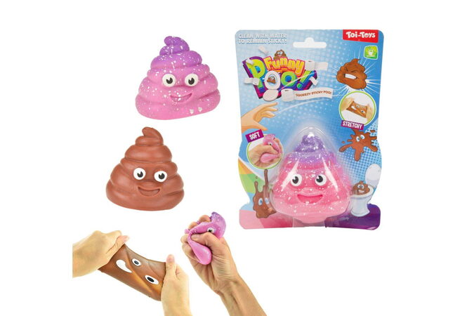 Sliz mačkací antistresový 7cm asst 4 druhy na kartě