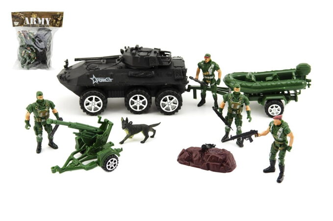 Sada vojáci s doplňky plast CZ design v sáčku