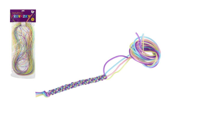 Teddies Zaplétací provázky bužírky barevné 105cm v sáčku