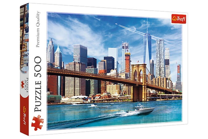 Puzzle Trefl Výhled na New York 48 x 34 cm v krabici 40 x 26,5 x 4,5 cm 500 dílků