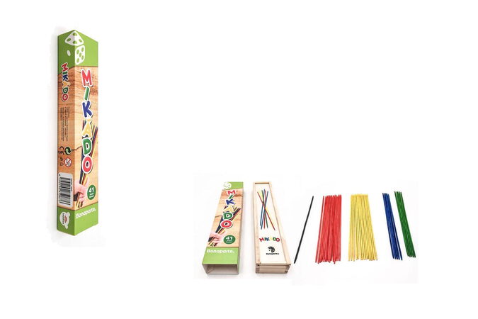 Mikádo společenská hra 41ks dřevo 25cm v dřevěné krabičce 5x27x3cm