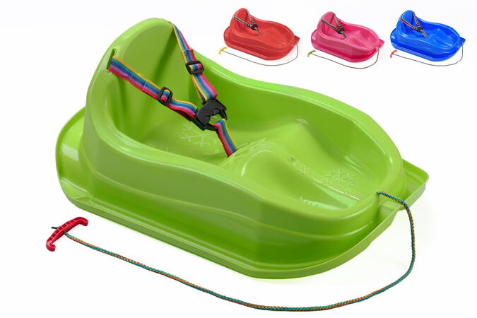 Sáně mini plast 50x70cm mix barev 12m+