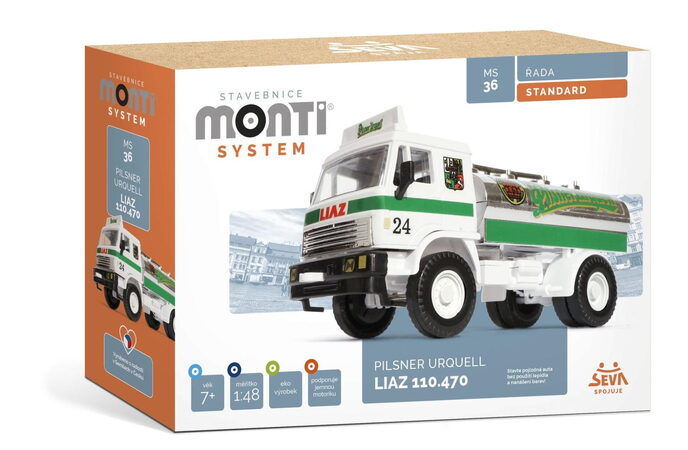 Stavebnice Monti System MS 36 Pilsner Urguell Liaz 1:48 v krabici 22x15x6cm