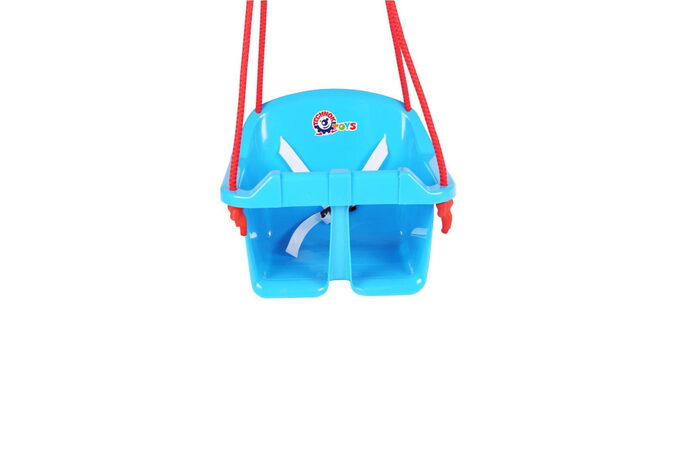 Teddies Houpačka Baby plast modrá nosnost 20kg 36x30x29cm 24m+