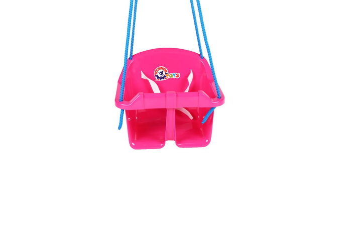 Teddies Houpačka Baby plast růžová nosnost 20kg 36x30x29cm 24m+