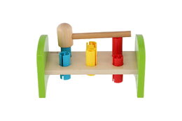 Teddies zatloukačka s kladívkem 8ks v krabici 21,5x12x11cm 12m+