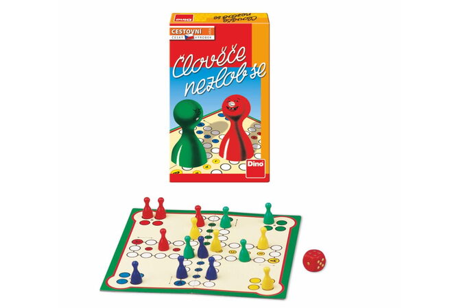 Člověče, nezlob se cestovní společenská hra v krabičce 12x18x4cm