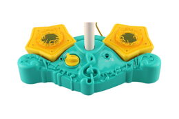 Mikrofon karaoke plast na baterie se světlem se zvukem v krabici 38x26x8cm