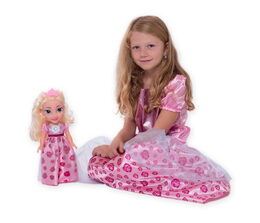 Teddies Panenka princezna Růženka plast 35cm česky mluvící na baterie se zvukem 17x37x10cm