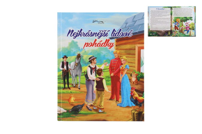 Knížka Nejkrásnější lidové pohádky CZ verze 20x25cm