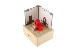Skládanka stavebnice Vesmír dřevo 41ks v dřevěné  krabičce 18,5x16x9cm