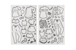 Kreativní sada módní návrhářka kouzlení fóliovými obrázky v sáčku 23,5x23cm