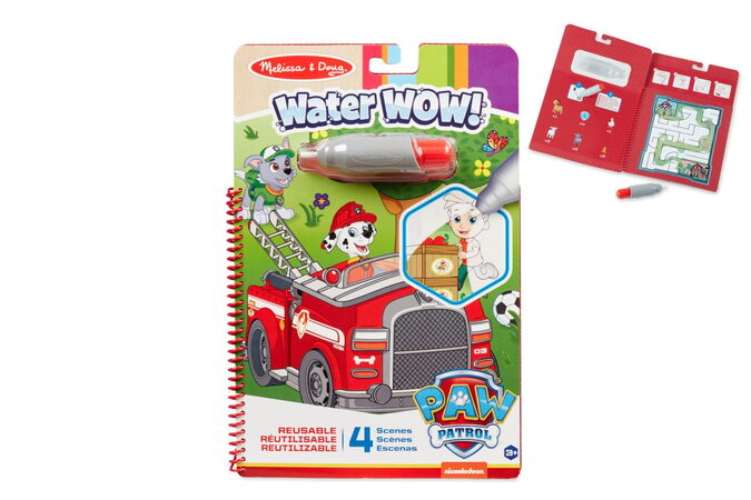 Kouzelné malování vodou Tlapková patrola/Paw Patrol omalovánky 19x28cm + štětec