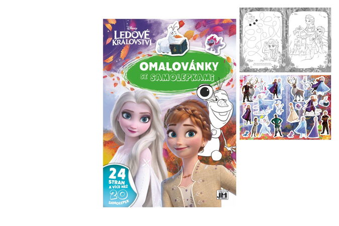 Omalovánky se samolepkami Ledové království/Frozen  A4 21x30cm