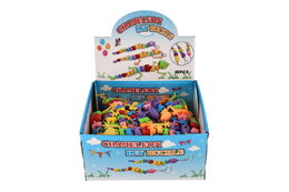 Přívěšek ještěrka/had/chameleon plast 28cm na baterie se světlem mix barev 48ks v boxu