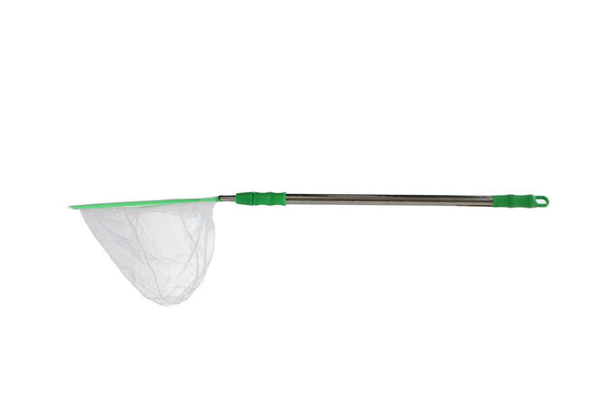 Síťka na hmyz teleskopická kov/plast 67cm průměr 21cm, zelená