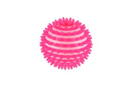 Míček masážní antistresový guma 8cm na baterie se světlem 6ks v boxu