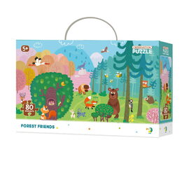 Puzzle Přátelé z lesa 45x31cm 80 dílků v krabici 25x16x6,5cm