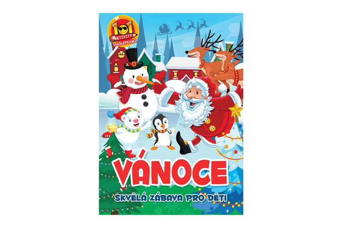 Pracovní sešit 101 aktivit s nálepkami Vánoce CZ verze 21x30cm