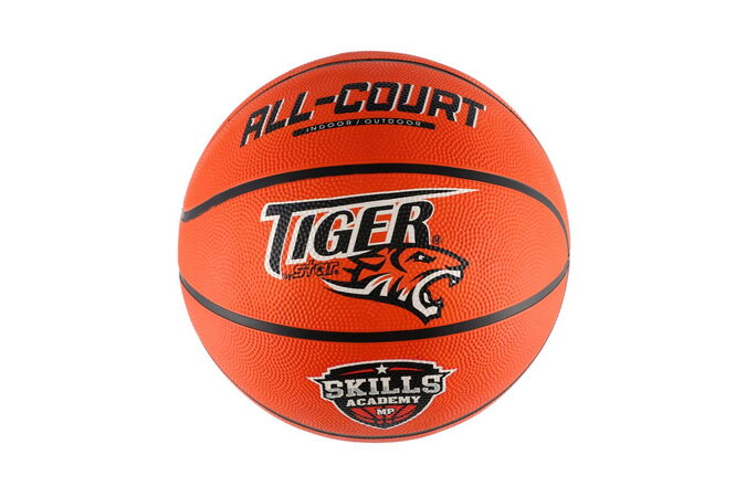 Míč basketbalový nafouknutý 31cm v síťce