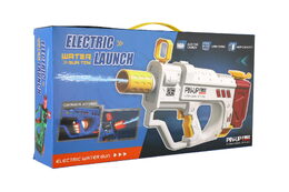 Vodní pistole plast 40cm na baterie se zvukem v krabici 43x22x8cm