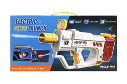 Vodní pistole plast 40cm na baterie se zvukem v krabici 43x22x8cm