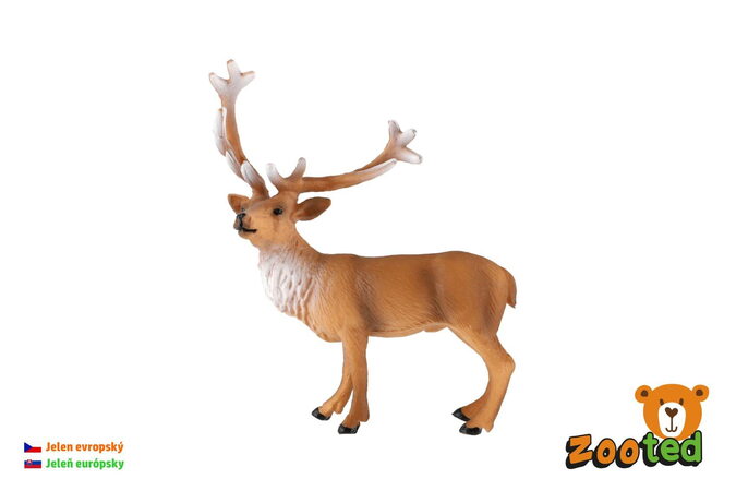 Jelen evropský zooted plast 16cm v sáčku