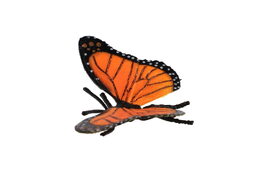 Motýl Monarcha stěhovavý (babočka) zooted plast 11cm v sáčku