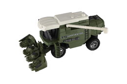 Kombajn na kukuřici RC plast 22cm 27MHz na baterie se světlem v krabici 30x21x12cm