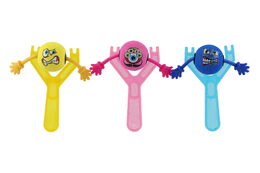 Prak se smajlíkem plast 14cm 3 barvy na kartě 13x22x4cm