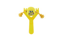 Prak se smajlíkem plast 14cm 3 barvy na kartě 13x22x4cm