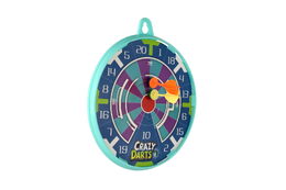 Terč se šipkami lepícími 2ks plast průměr 23cm na kartě