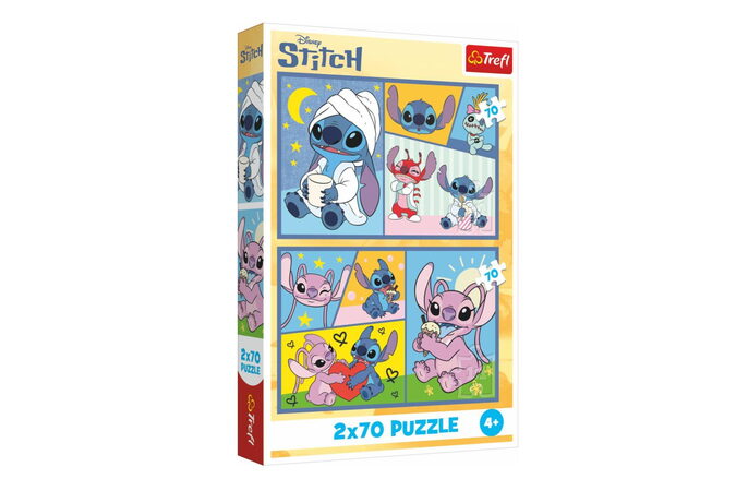 Puzzle 2x70 Lilo&Stitch - Se Stitchem není nuda 27,5x18cm v krabici 19x29x4cm