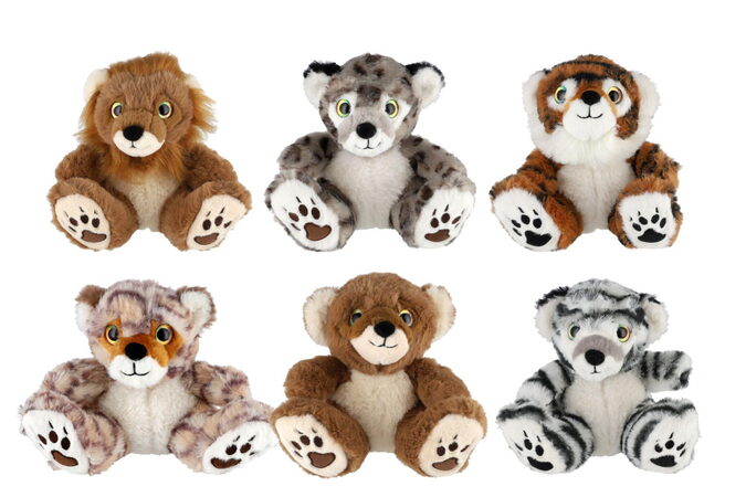 Zvířátko sedící plyšové 14x16cm 6 druhů