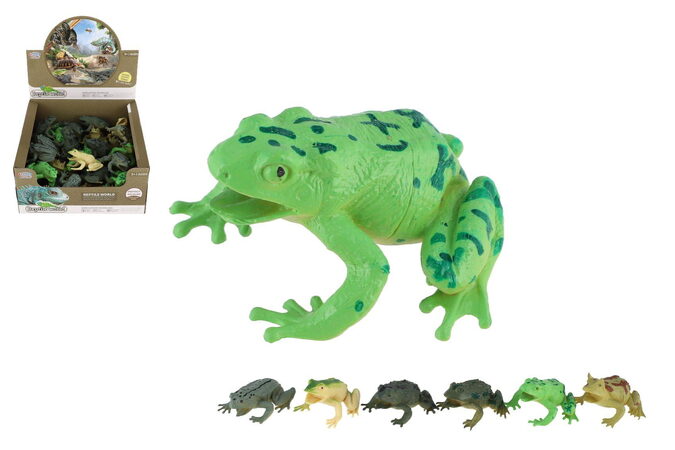 Žába plast 7x7cm mix druhů 36ks v boxu
