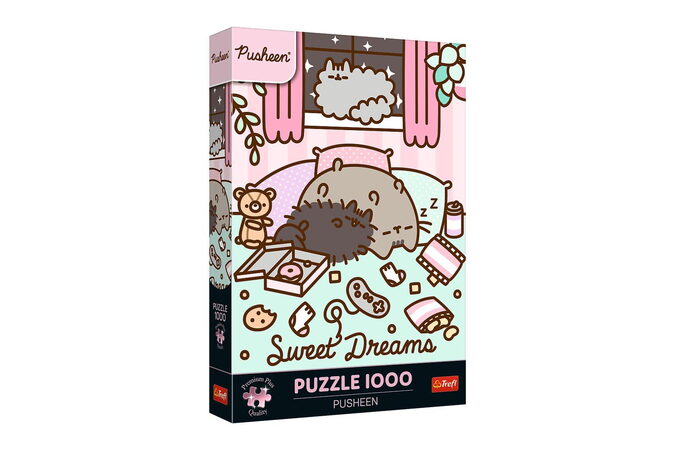 Puzzle Premium Plus: Pusheen 1000 dílků 48x68,3cm v krabici 27x40x6cm