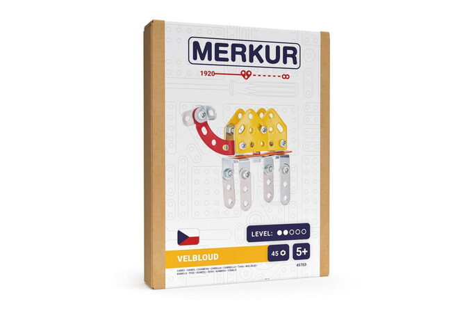 Stavebnice MERKUR Velbloud mini 45ks v krabici 13x18,5x3cm