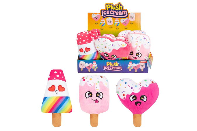 Zmrzlina/nanuk plyš 16cm 3 druhy 12ks v boxu 2m+