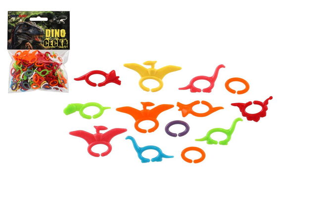 Dino Céčka barevná cca 150 ks plast v sáčku