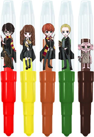Fixy foukací 5ks s notesem Harry Potter na kartě 31x29cm